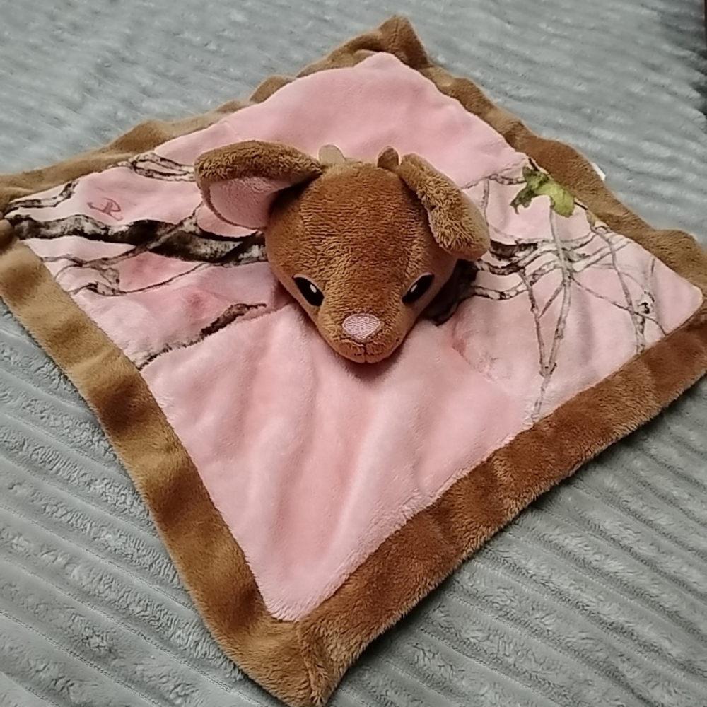 Bass Pro Shops Camo Doe Fawn Deer Girls Security Blanket/Lovey
